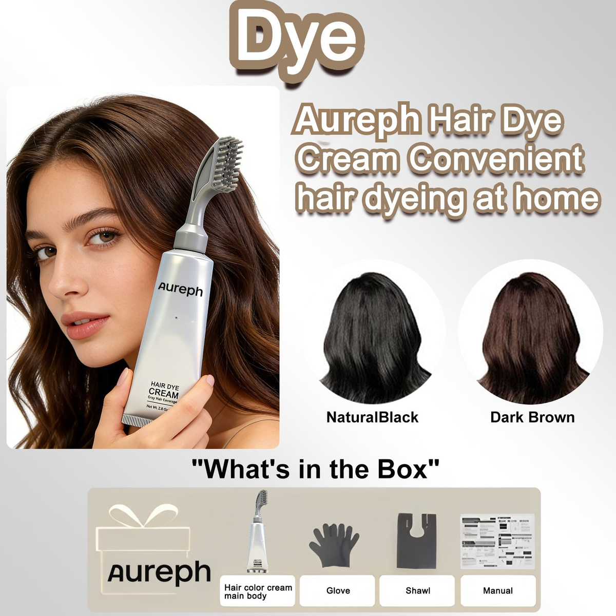 Aureph Natural Comb In Anti-Graying Cream